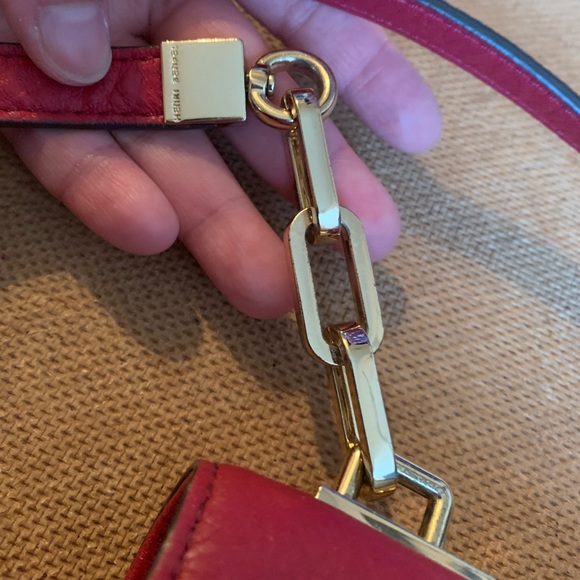 Vintage Henri Bendel Red Saddle Purse - Picture 4 of 8